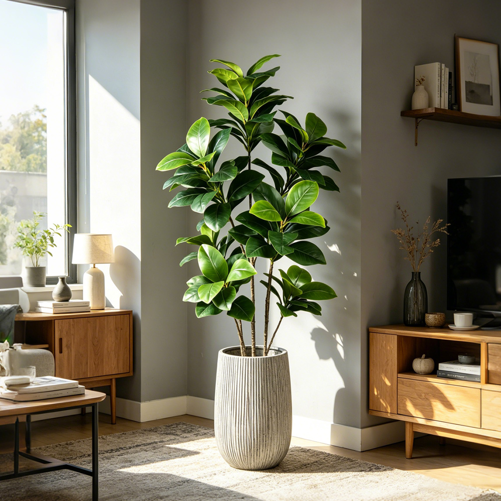 Fiddle Leaf Fig - Árbol de Banyan Artificial Grande de