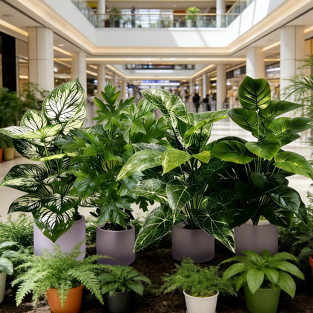 4 Plantas Artificiales con 48  - Fiddle Leaf Fig reseña y precio